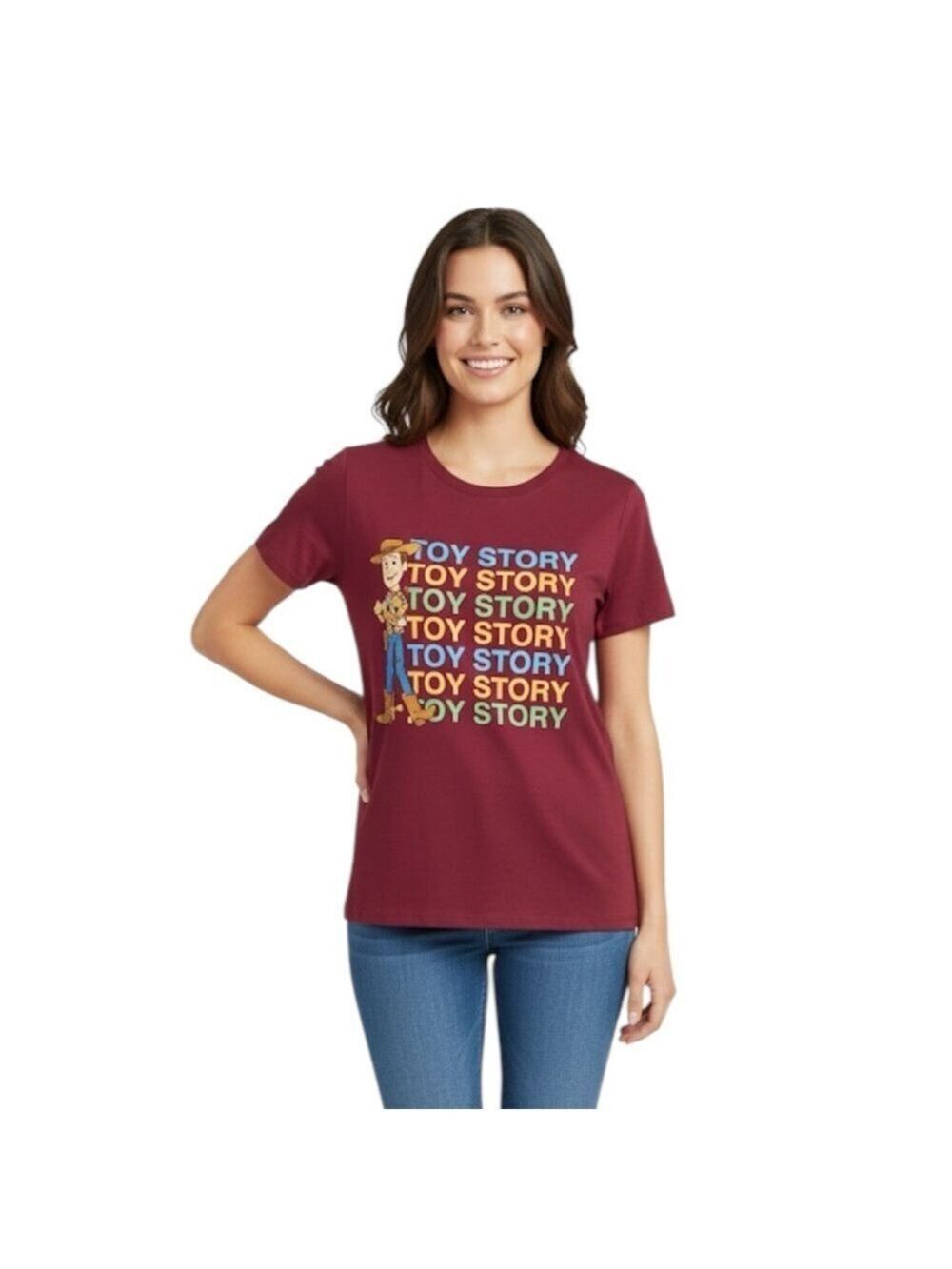 Disney Toy Story Woody T-Shirt XXL Maroon